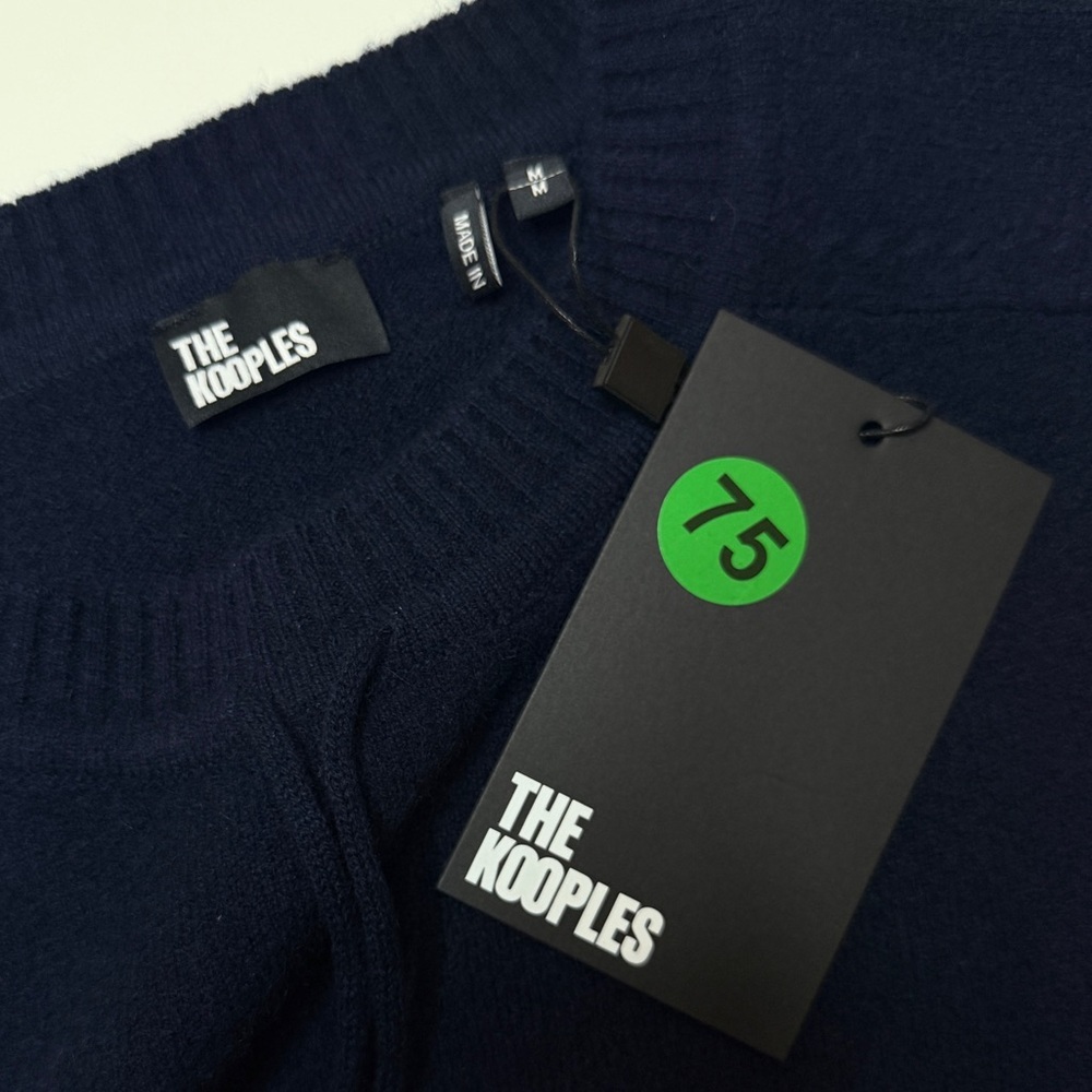 NWT | The Kooples | Knit Sweater with Tie Detail | Navy | Medium - Picture 5 of 13